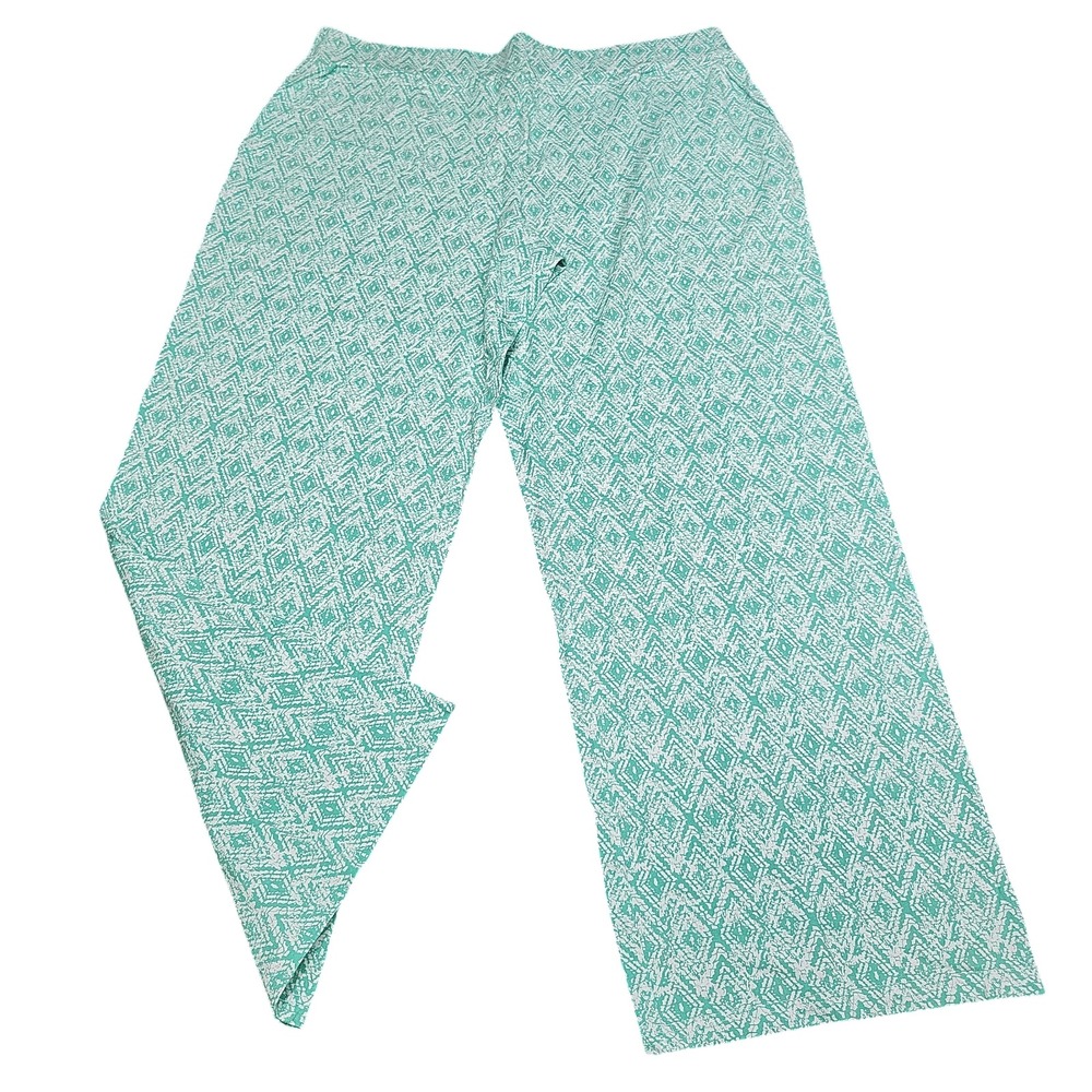 Belle by Kim Gravel Womens Ikat Printed Pull On Pants Size X-Large
